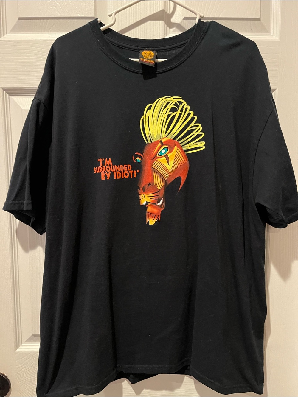 Lion King Crewneck T-Shirt - I'm Surrounded By Idiots